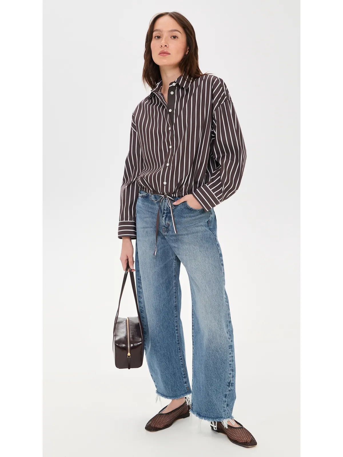 Madewell ヘイズ ボタンダウンシャツ チョコレートプラム - 画像6