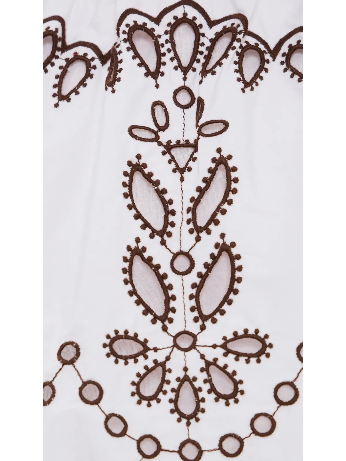 Madewell 刺繍入りノースリーブ バブルトップ ポプリン ホワイトアイレット - 画像6
