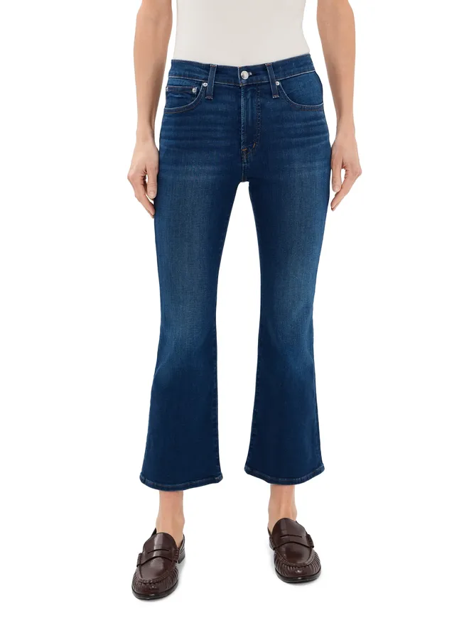 Madewell Madewell ペティット ストレッチ フレアクロップ ジーンズ Osgoode Washの商品画像