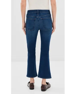Madewell ペティット ストレッチ フレアクロップ ジーンズ Osgoode Wash - サムネイル3
