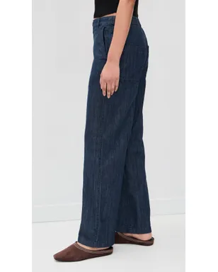 Madewell ザ Zoe リラックスストレート デニムパンツ ライトリンス - サムネイル4