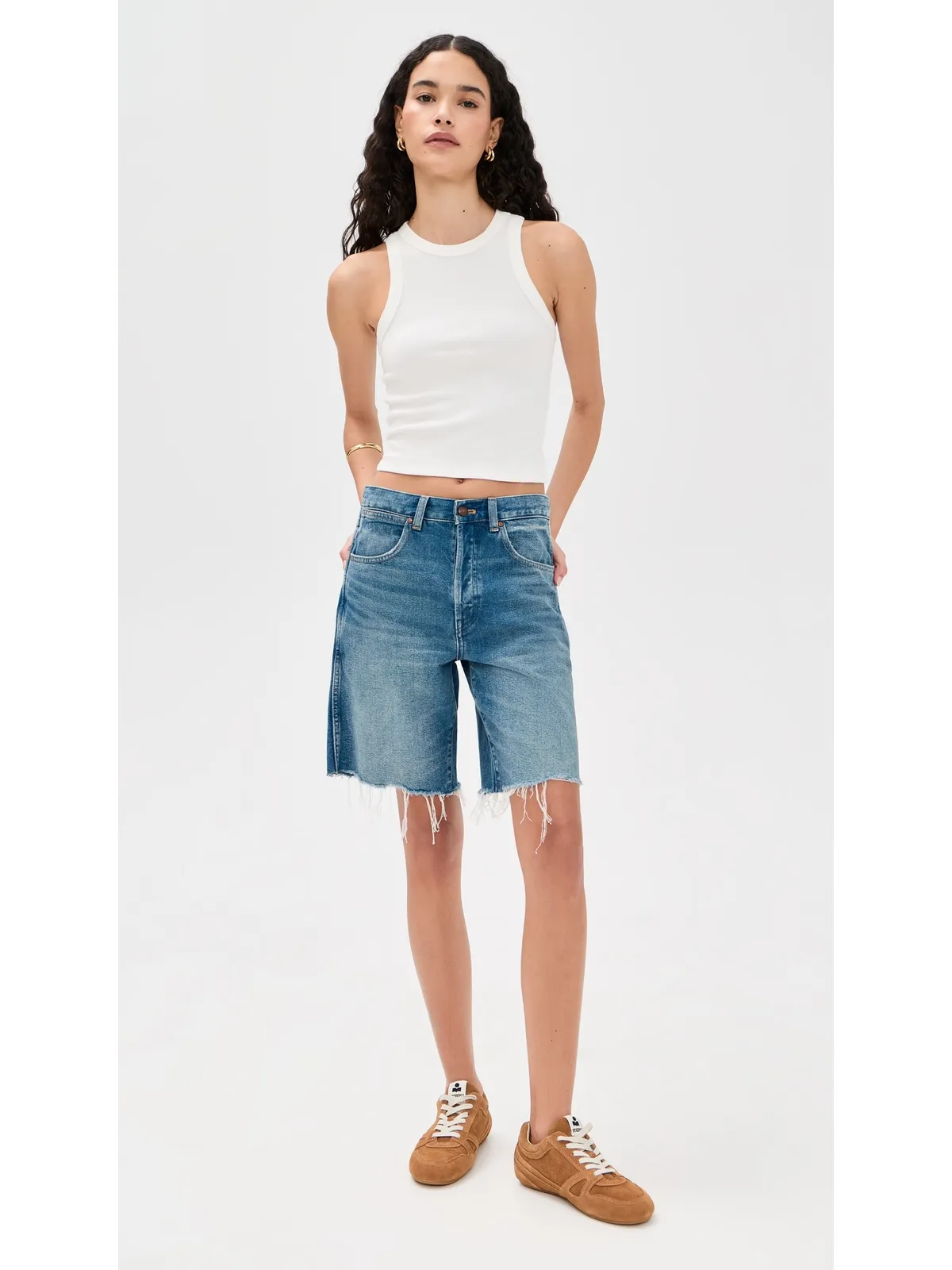 Madewell Essex デニムショーツ レトロ ブライトウォッシュ - 画像5