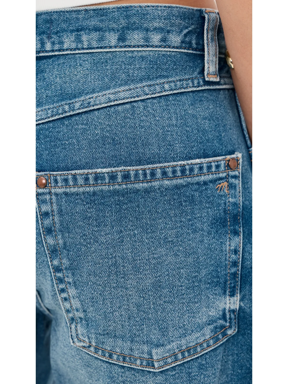 Madewell Essex デニムショーツ レトロ ブライトウォッシュ - 画像6
