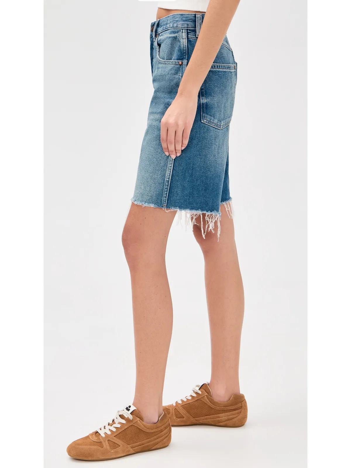 Madewell Essex デニムショーツ レトロ ブライトウォッシュ - 画像4