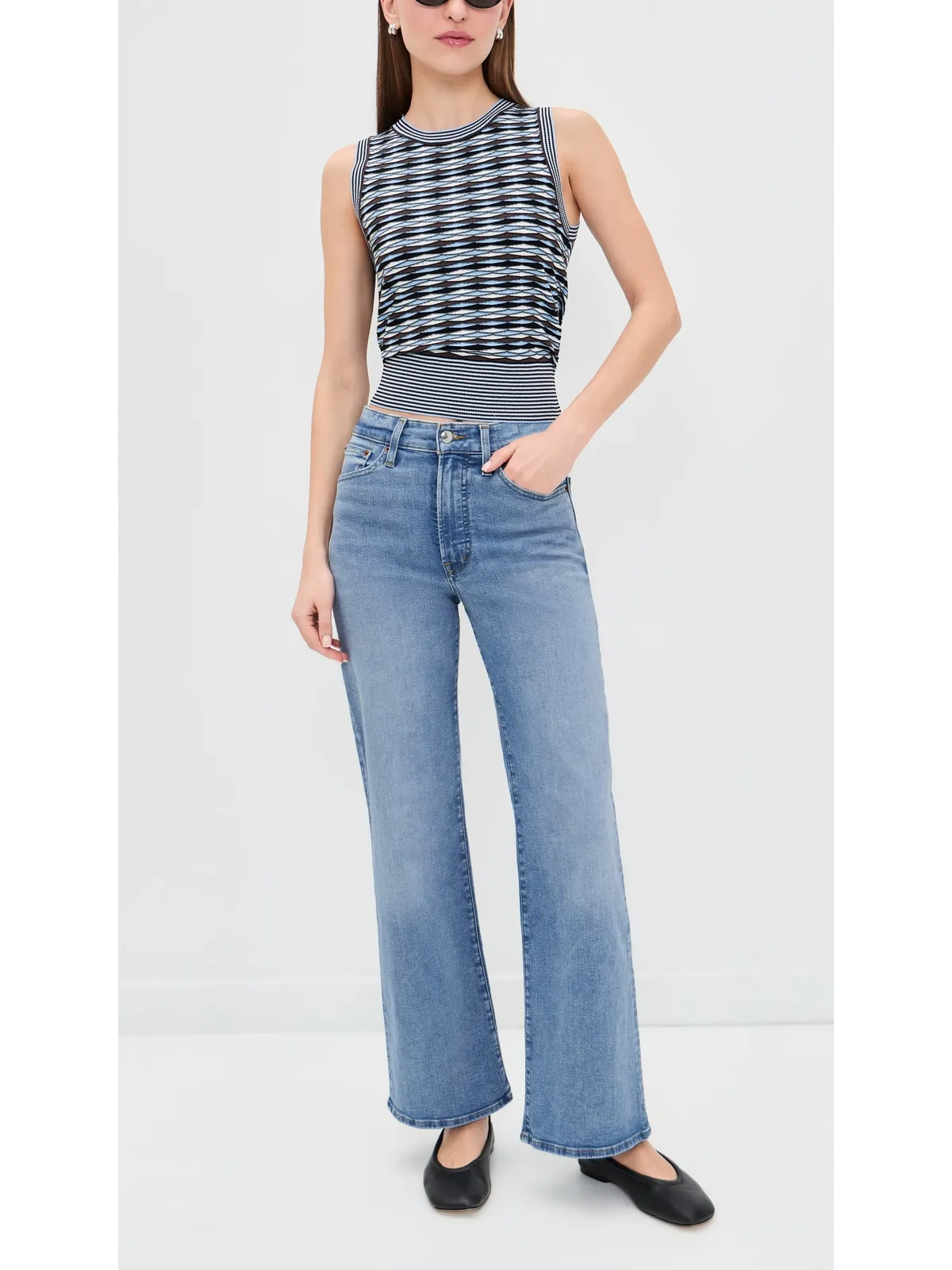 Madewell ワイドレッグジーンズ コースタルブルーウォッシュ - 画像5