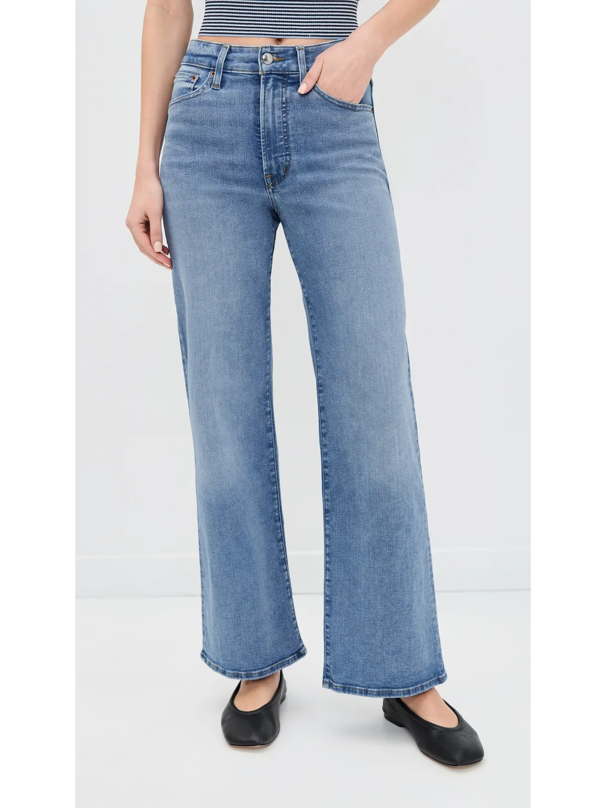 Madewell ワイドレッグジーンズ コースタルブルーウォッシュ - 画像2