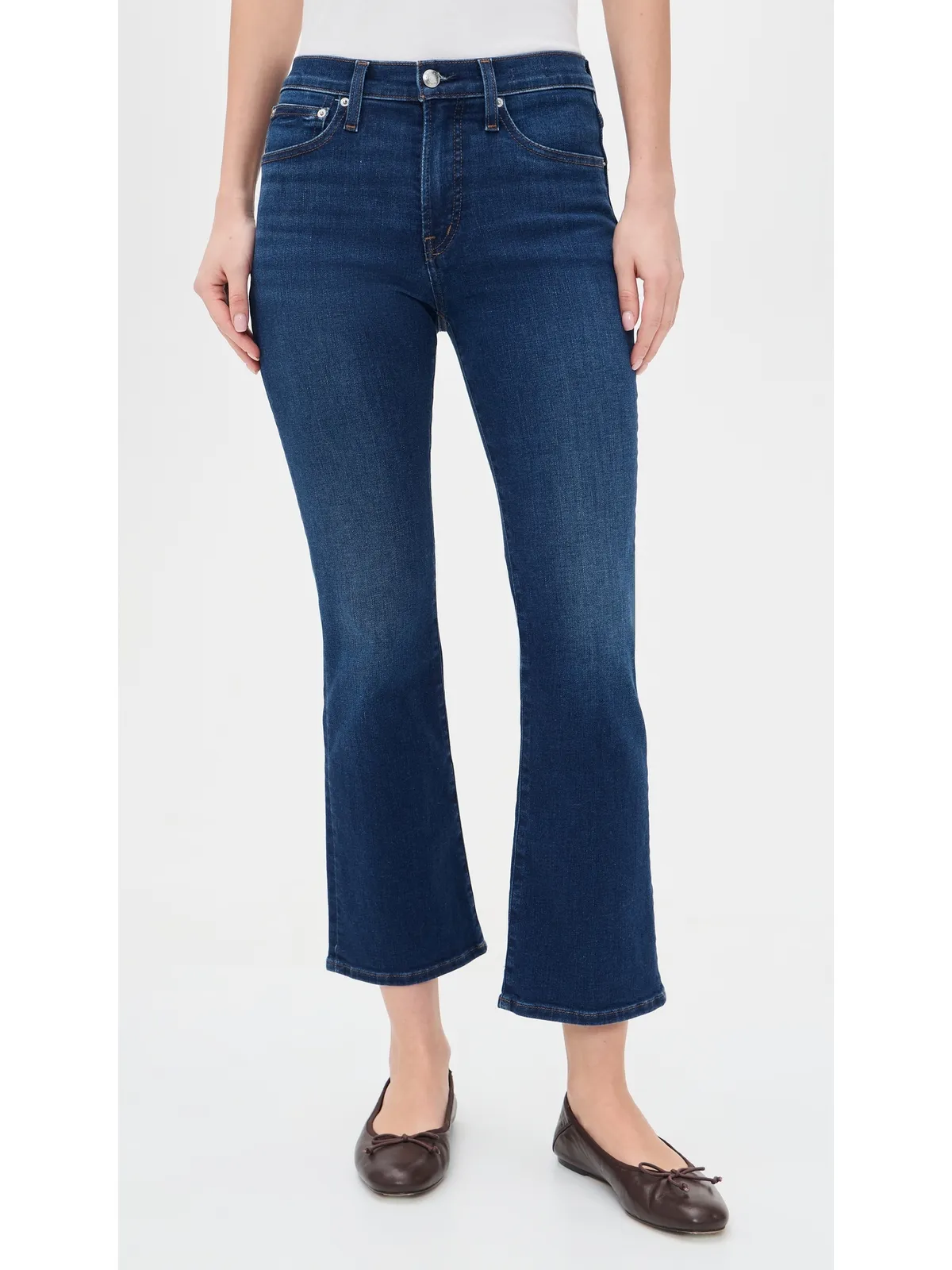 Madewell ストレッチフレアクロップジーンズ Osgoode Wash - 画像2