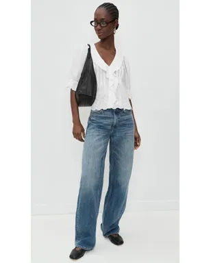 Madewell フリルパフスリーブトップ - サムネイル5