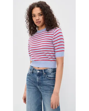 Madewell エラ ステッチ ストライプ Tシャツ - サムネイル2