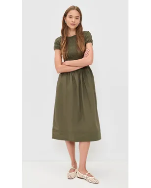 Madewell スモックボートネック ミディドレス - サムネイル2