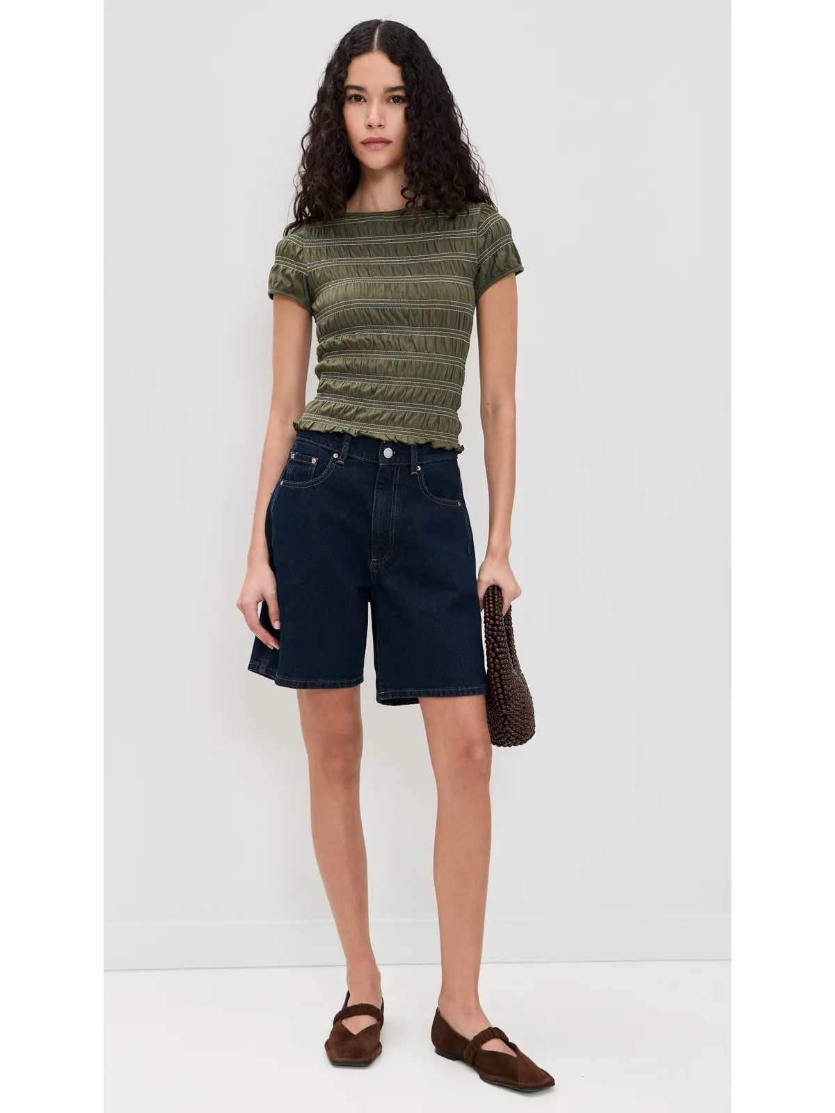 Madewell スモックショートスリーブトップ - 画像5