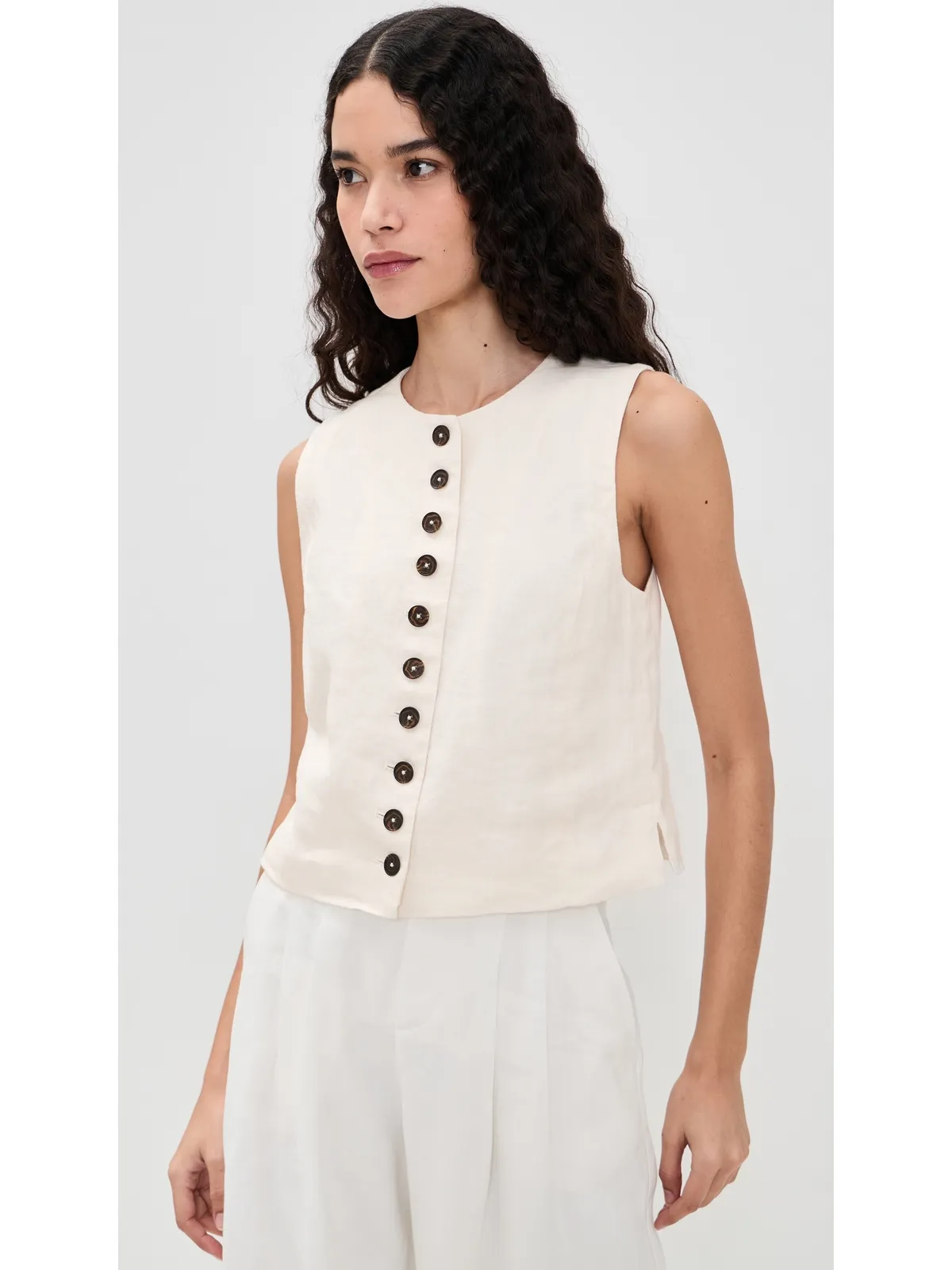 Madewell ボタンフロント シェルトップ - 画像2