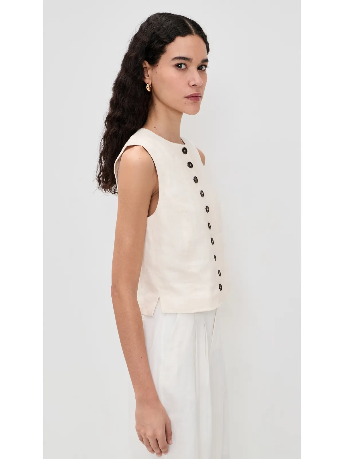 Madewell ボタンフロント シェルトップ - 画像4