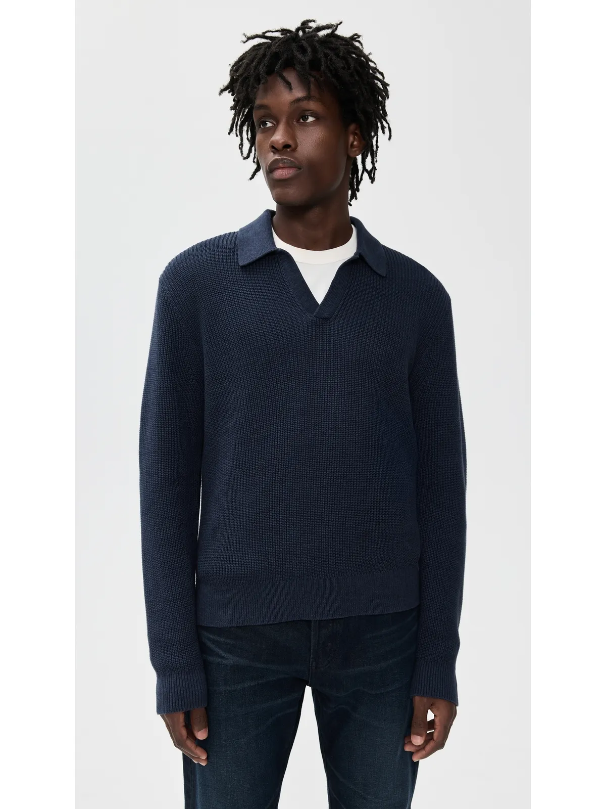 Madewell シャカーステッチ セーター ポロ - 画像2