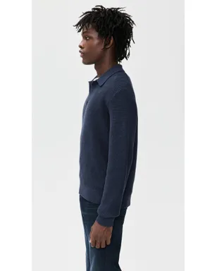 Madewell シャカーステッチ セーター ポロ - サムネイル4