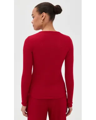 Madewell ジョーン クルーネック ワッフルトップ - サムネイル3