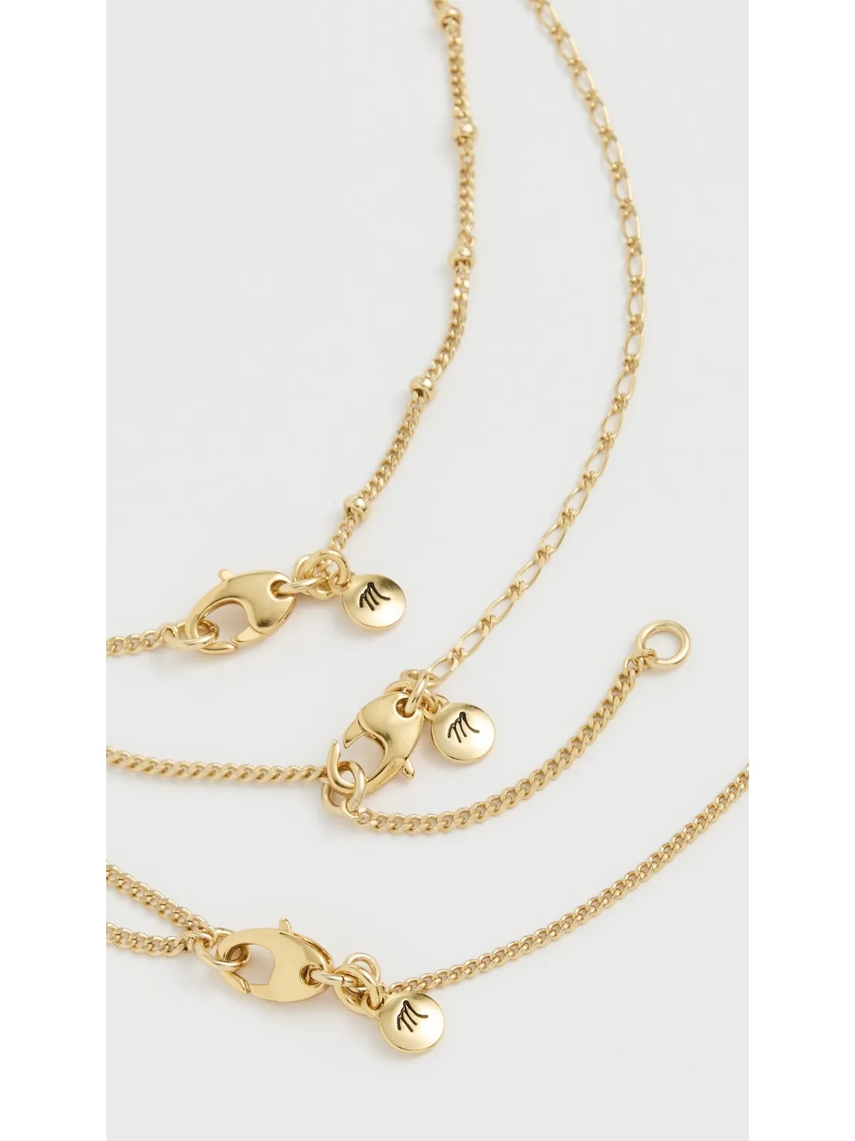 Madewell マザーオブパール ネックレス セット 3点 ゴールド ヴィンテージ - 画像5