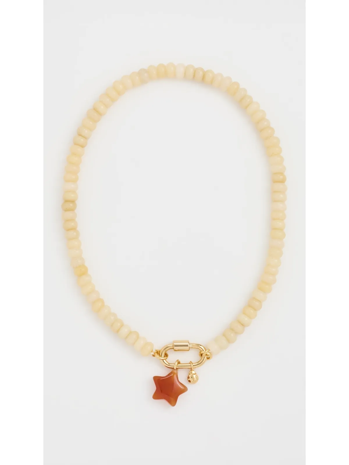 Madewell セミプリシャス ビーズ カラビナ チャーム ネックレス - 画像2