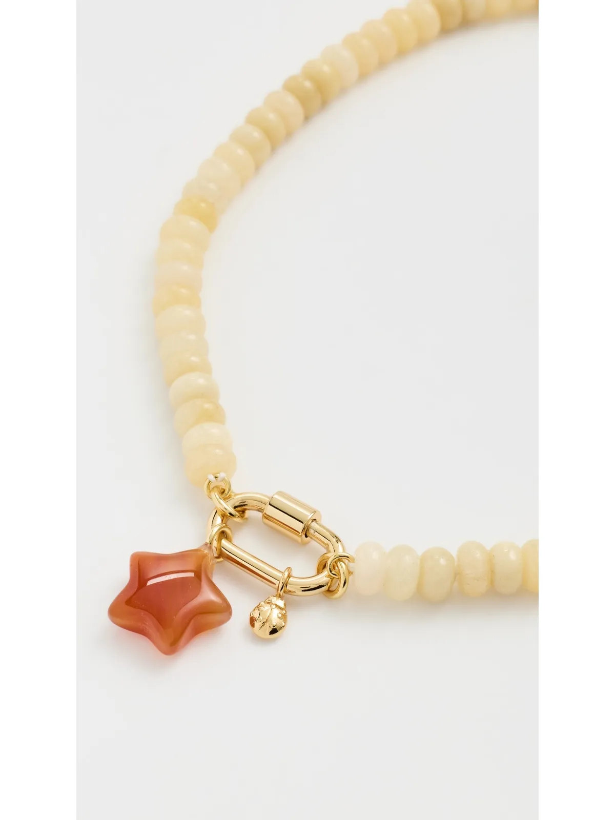 Madewell セミプリシャス ビーズ カラビナ チャーム ネックレス - 画像4