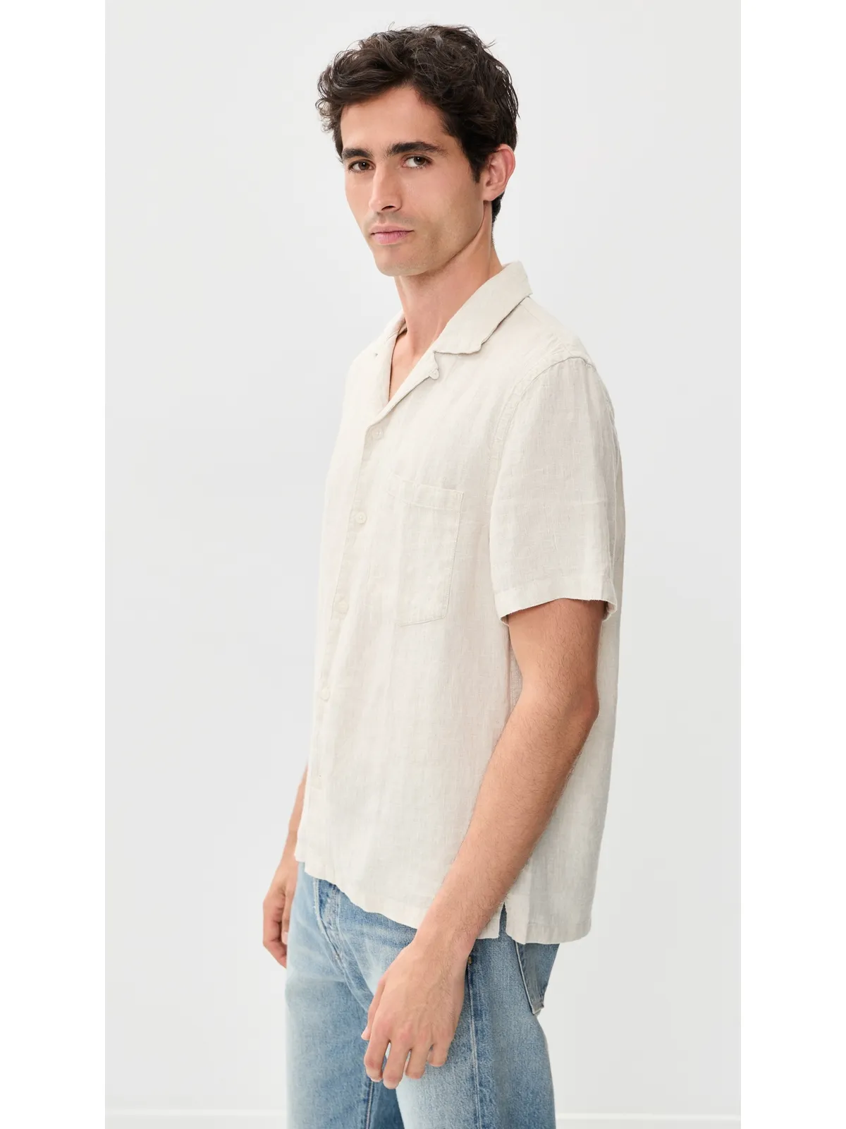 Madewell リネン ショートスリーブトップ - 画像4