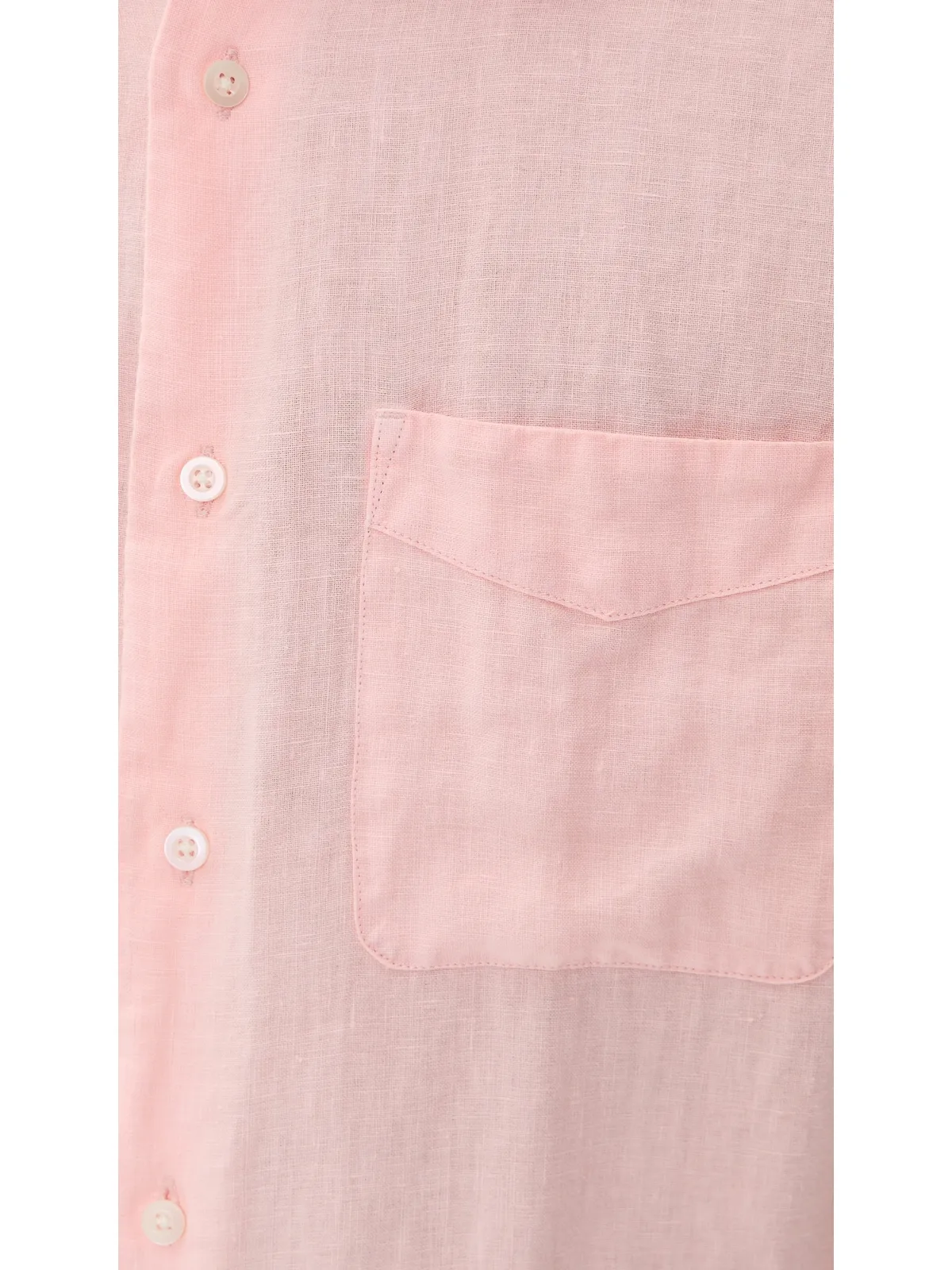 Madewell 長袖リネンのトップス ピンク - 画像6