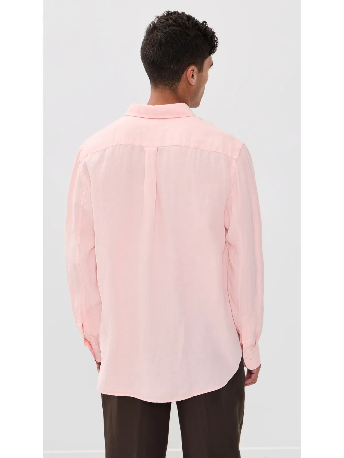 Madewell 長袖リネンのトップス ピンク - 画像3