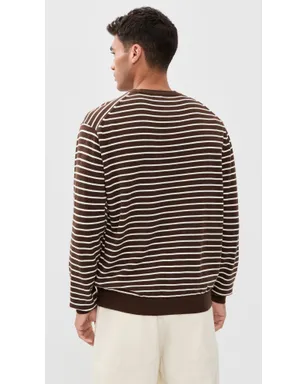 Madewell コットン ロングスリーブ クルーネック セーター（ストライプ） - サムネイル3