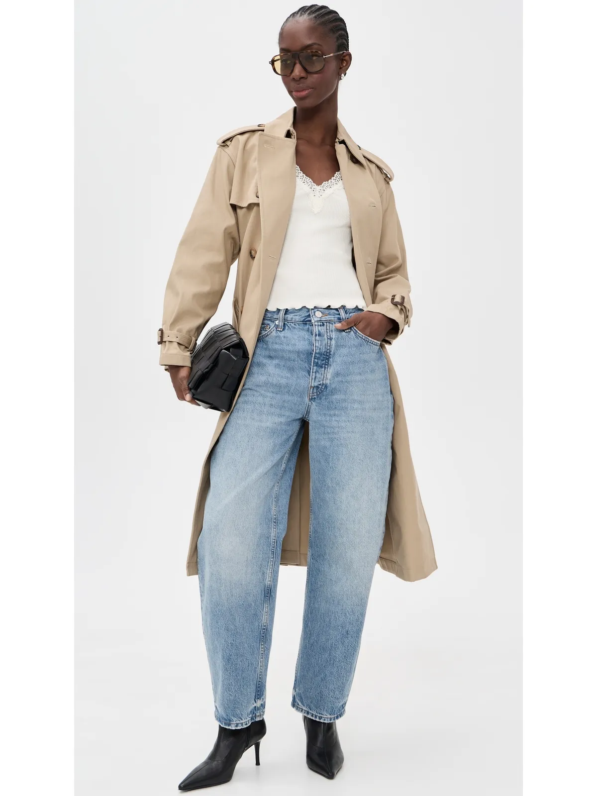 Madewell レーストリムリブ タンクトップ - 画像5