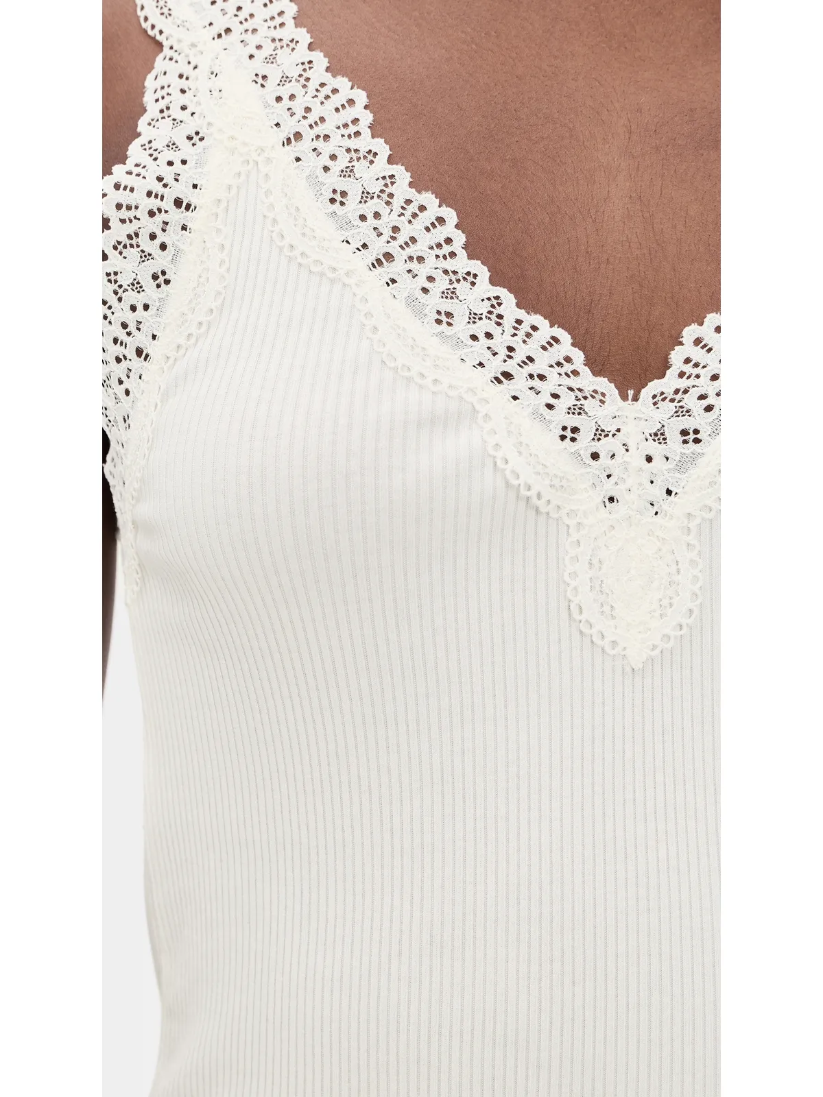 Madewell レーストリムリブ タンクトップ - 画像6