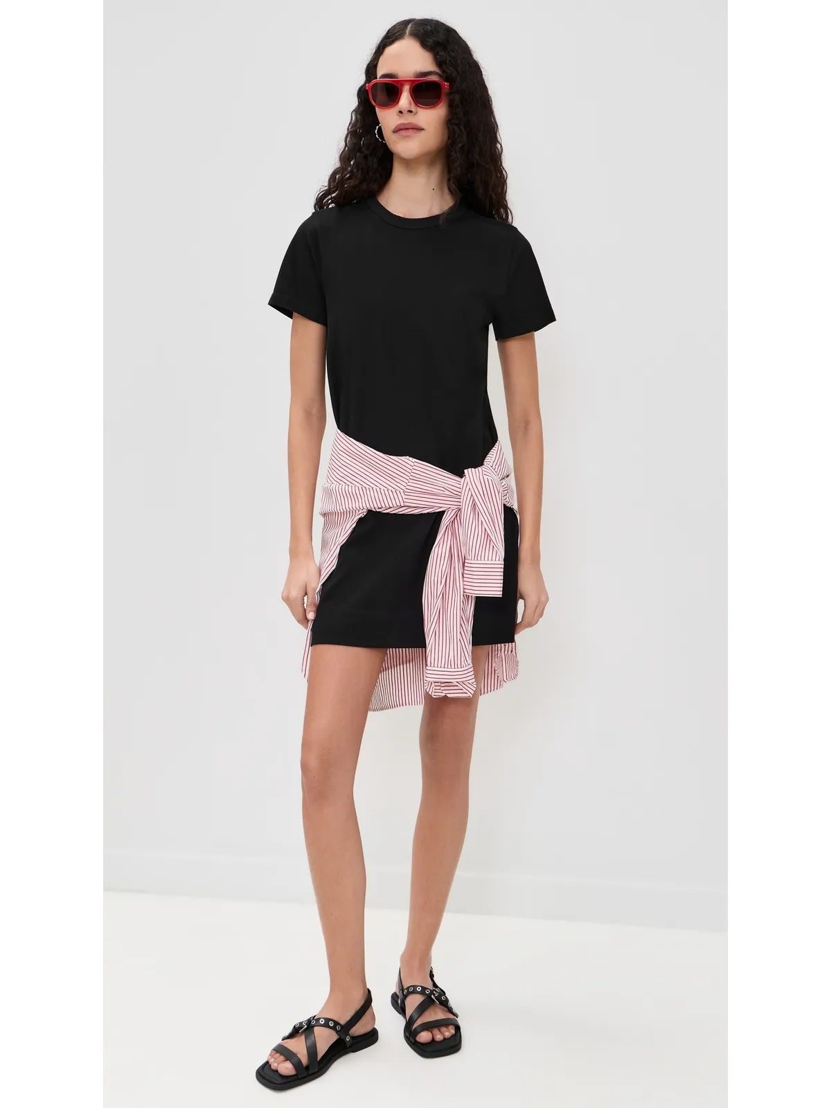 Madewell T-Shirt Mini Dress Jet Black S - 画像5