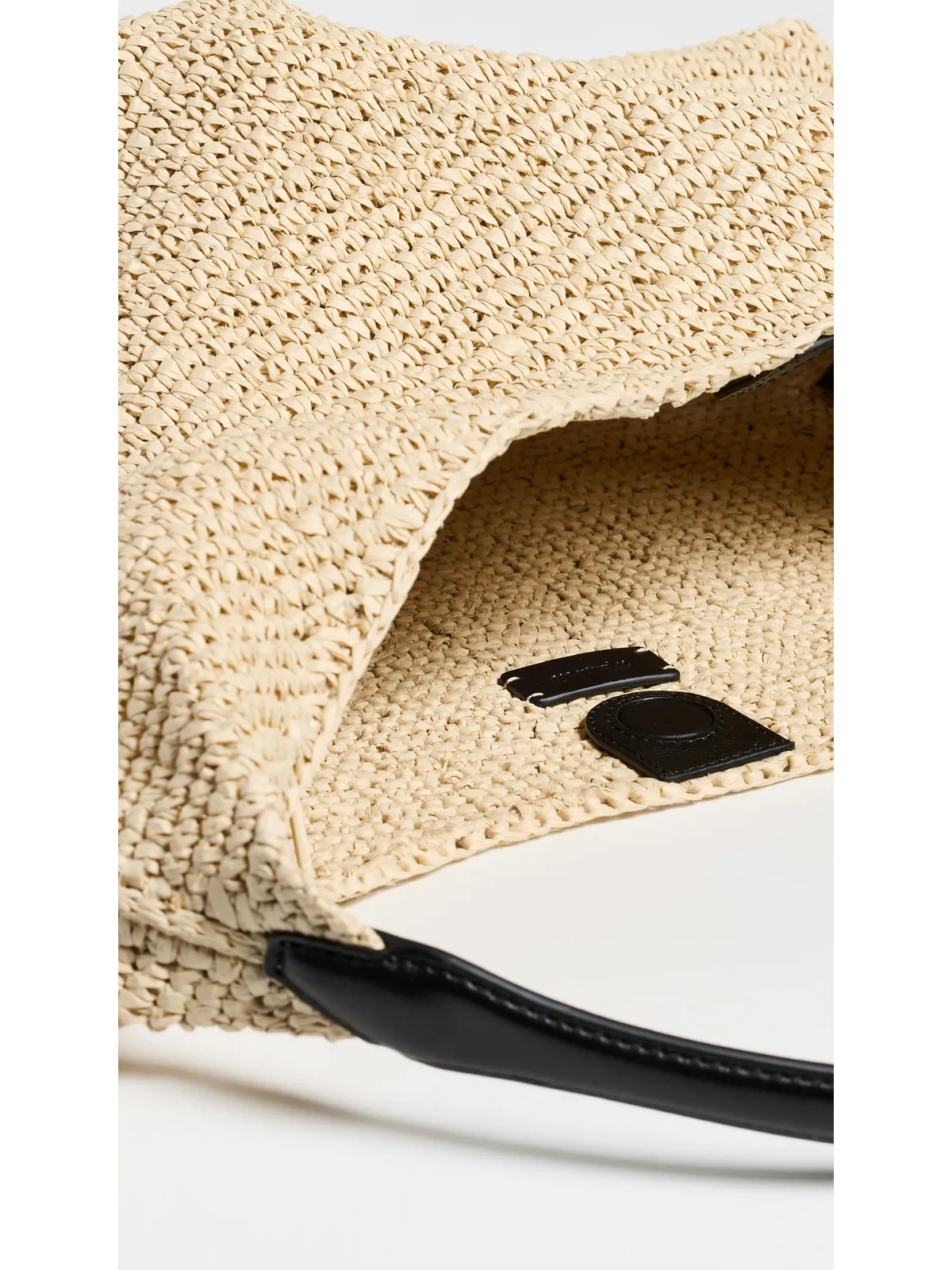 Madewell ラフィア素材のマイリー ショルダーバッグ ナチュラル/マルチ - 画像5