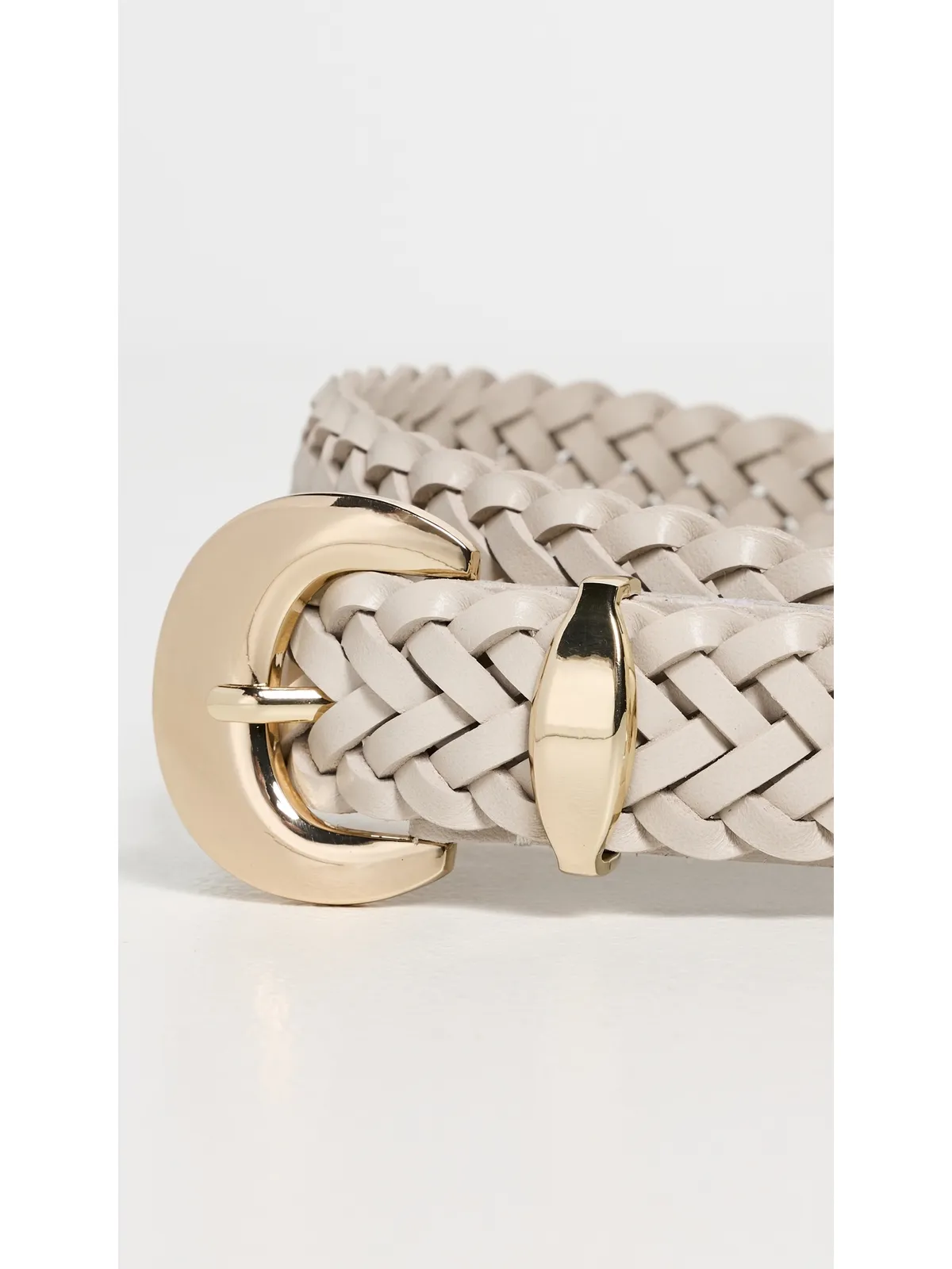Madewell ルシー ドーム型バックル ベルト 編み込みレザー ヴィンテージ ムスリン - 画像5