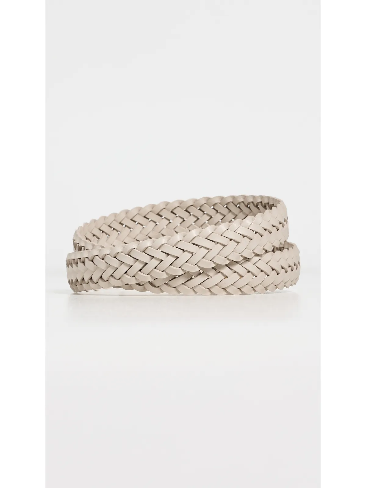 Madewell ルシー ドーム型バックル ベルト 編み込みレザー ヴィンテージ ムスリン - 画像4