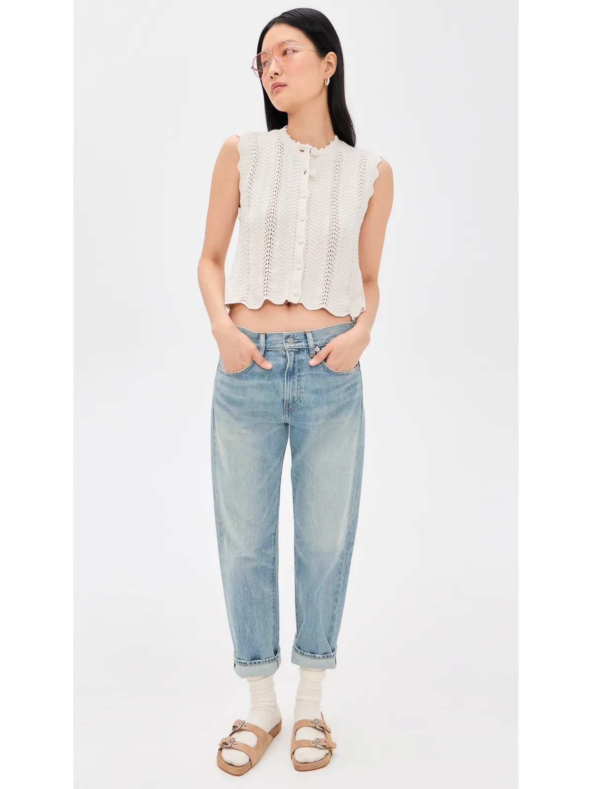 Madewell キム ウェービー ステッチ ベスト - 画像5