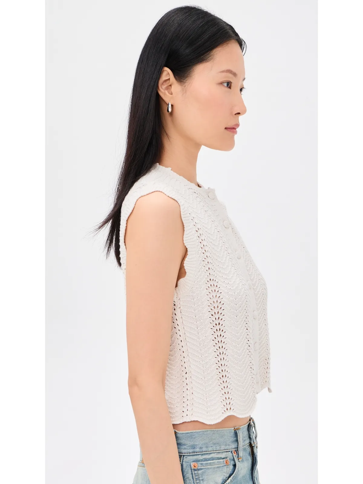 Madewell キム ウェービー ステッチ ベスト - 画像4