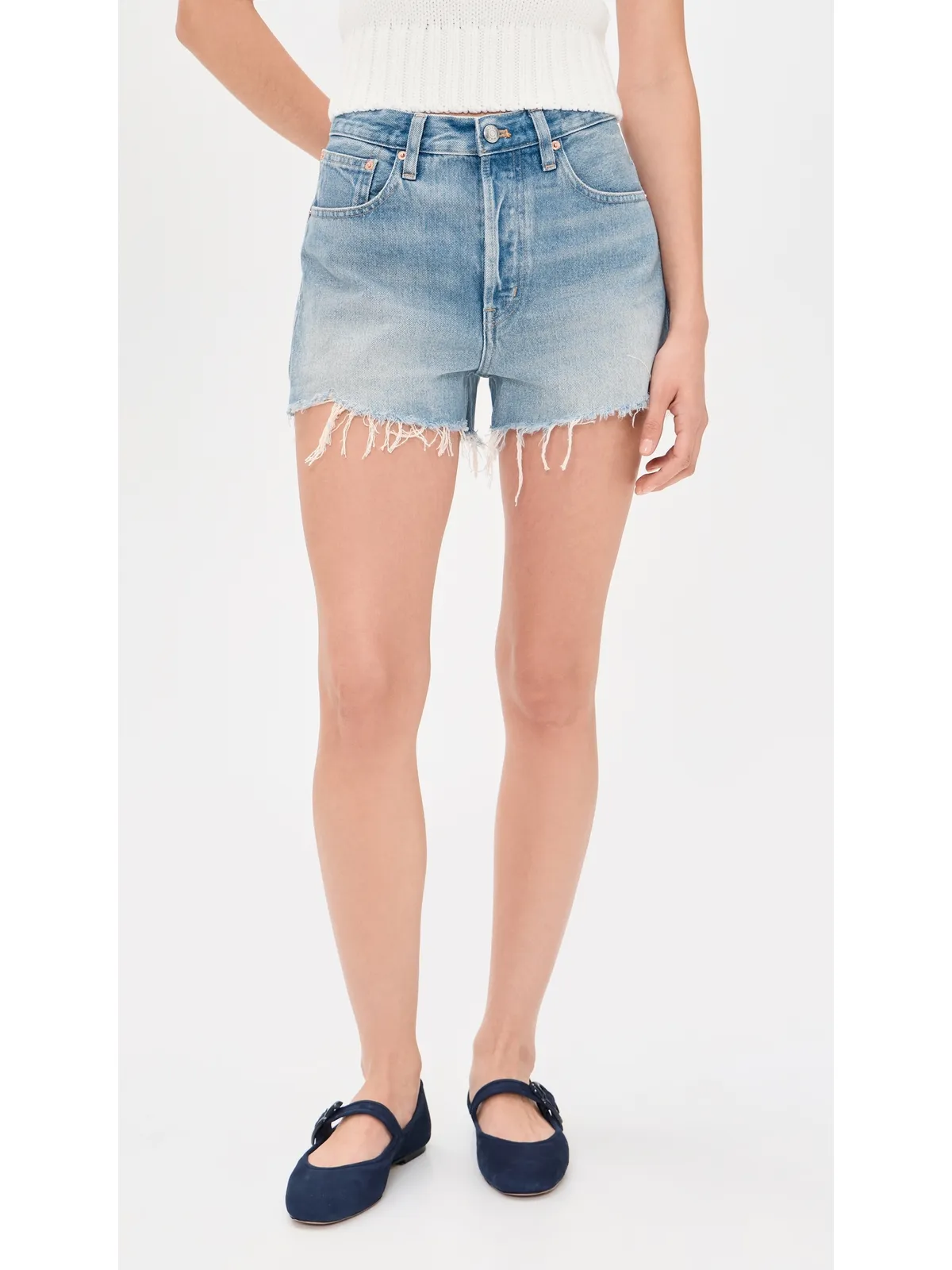 Madewell エセックス デニムショートパンツ デストリッド - 画像2