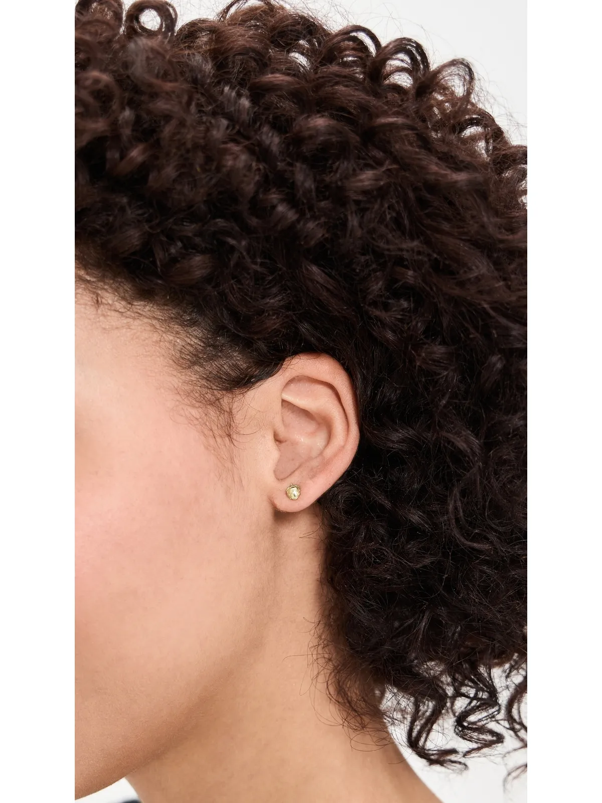Madewell デミーファイン ストロベリースタッド ピアス 14K ゴールド - 画像3