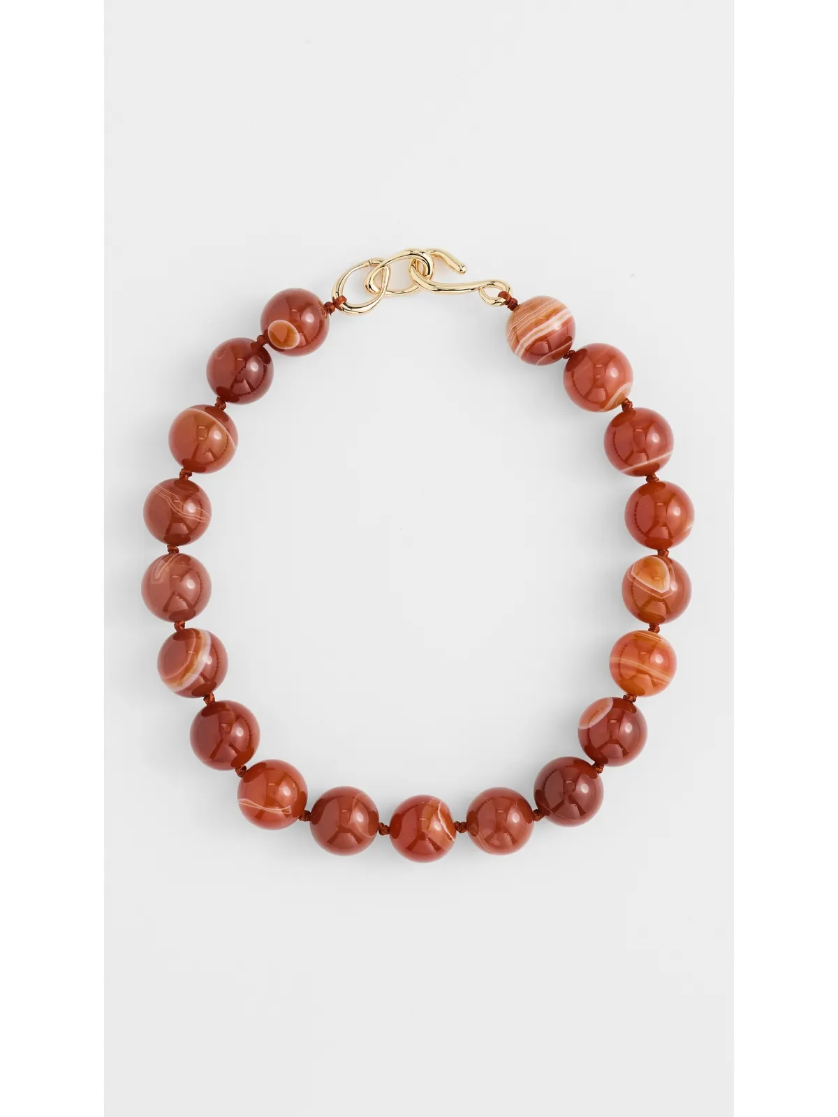 Madewell オーバーサイズ ストーンビーズ チョーカーネックレス - 画像2