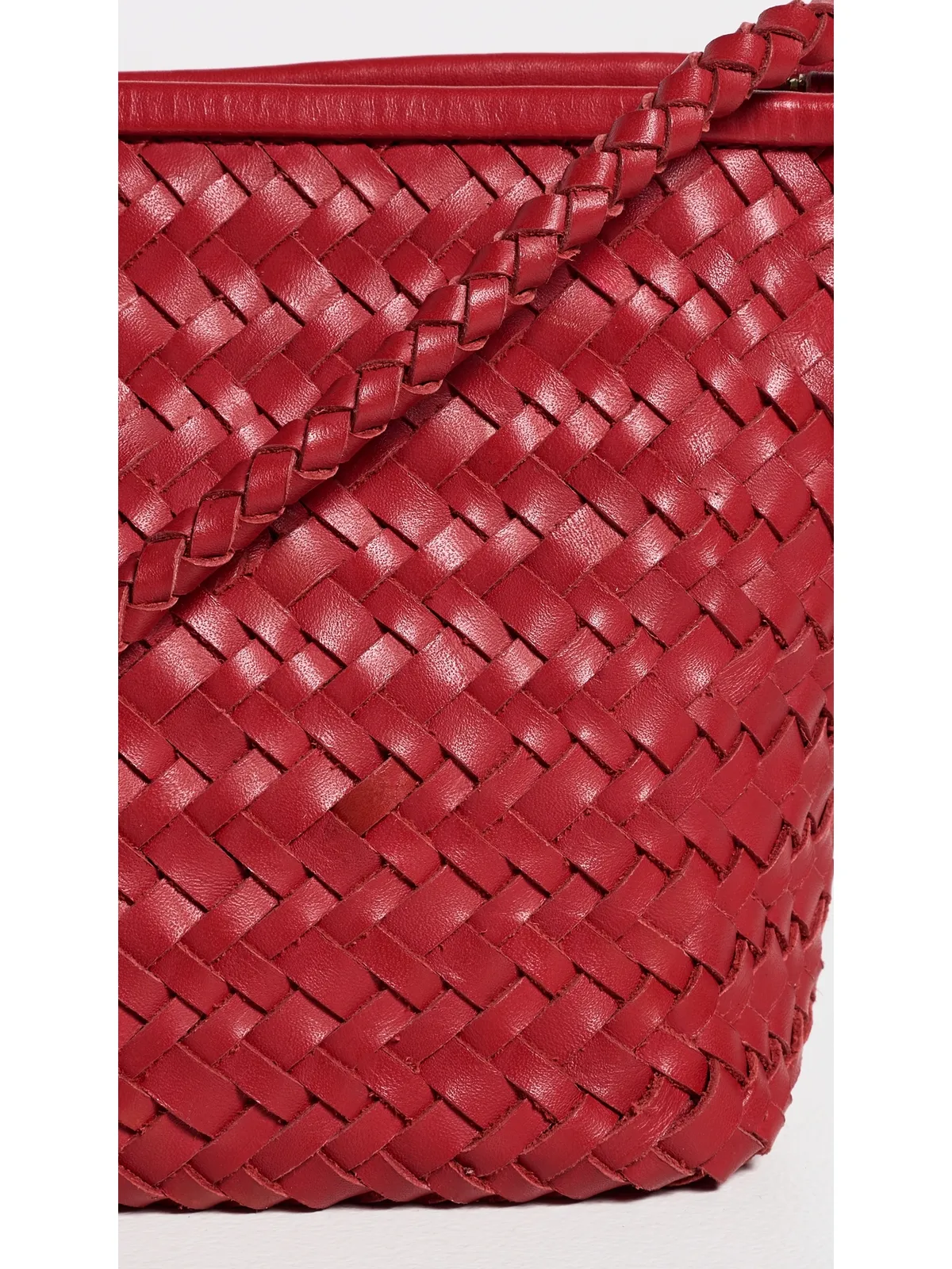 Madewell The Woven Crossbody Bag Scarlet - 画像5