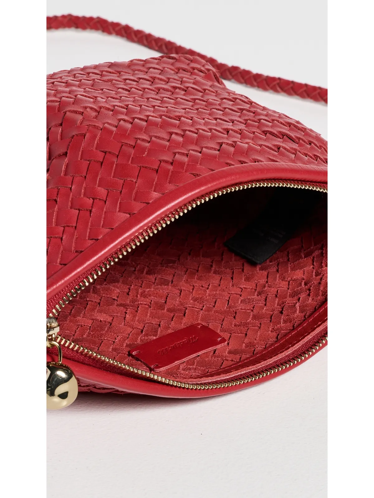 Madewell The Woven Crossbody Bag Scarlet - 画像6