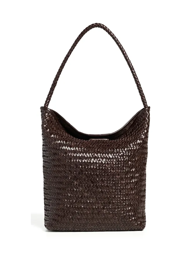 Madewell Madewell シグネチャー ウェーブン コレクション バケットバッグ コーヒー豆色の商品画像