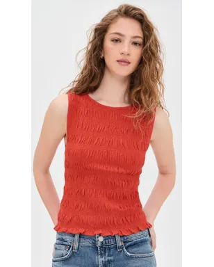 Madewell サチ スモックド タンクトップ - サムネイル2