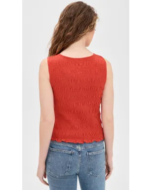 Madewell サチ スモックド タンクトップ - サムネイル3