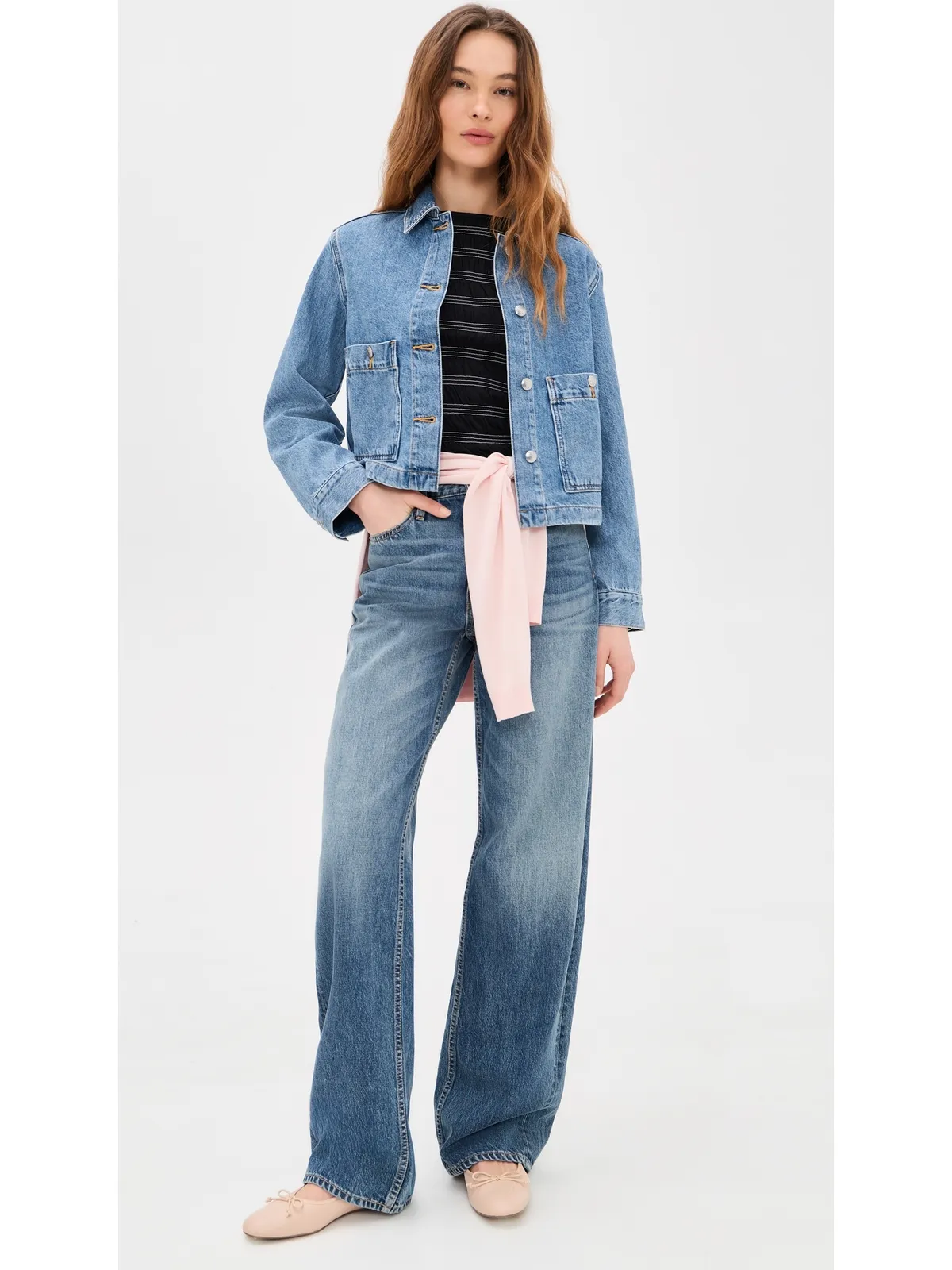 Madewell スモックショートスリーブTシャツ - 画像5
