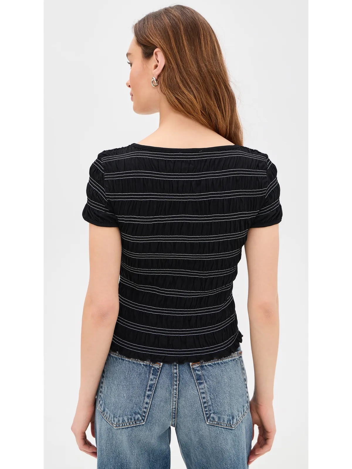 Madewell スモックショートスリーブTシャツ - 画像3