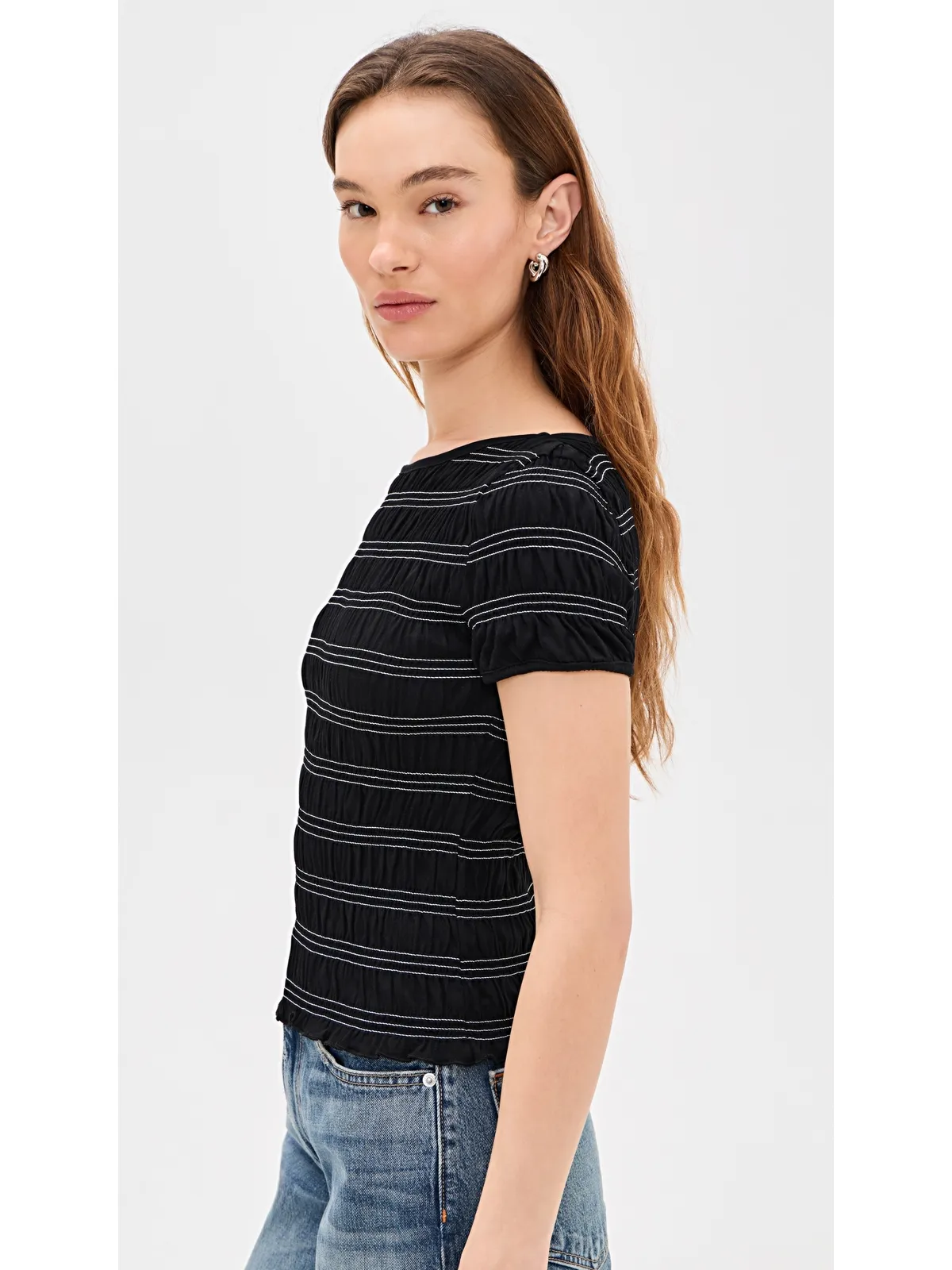 Madewell スモックショートスリーブTシャツ - 画像4