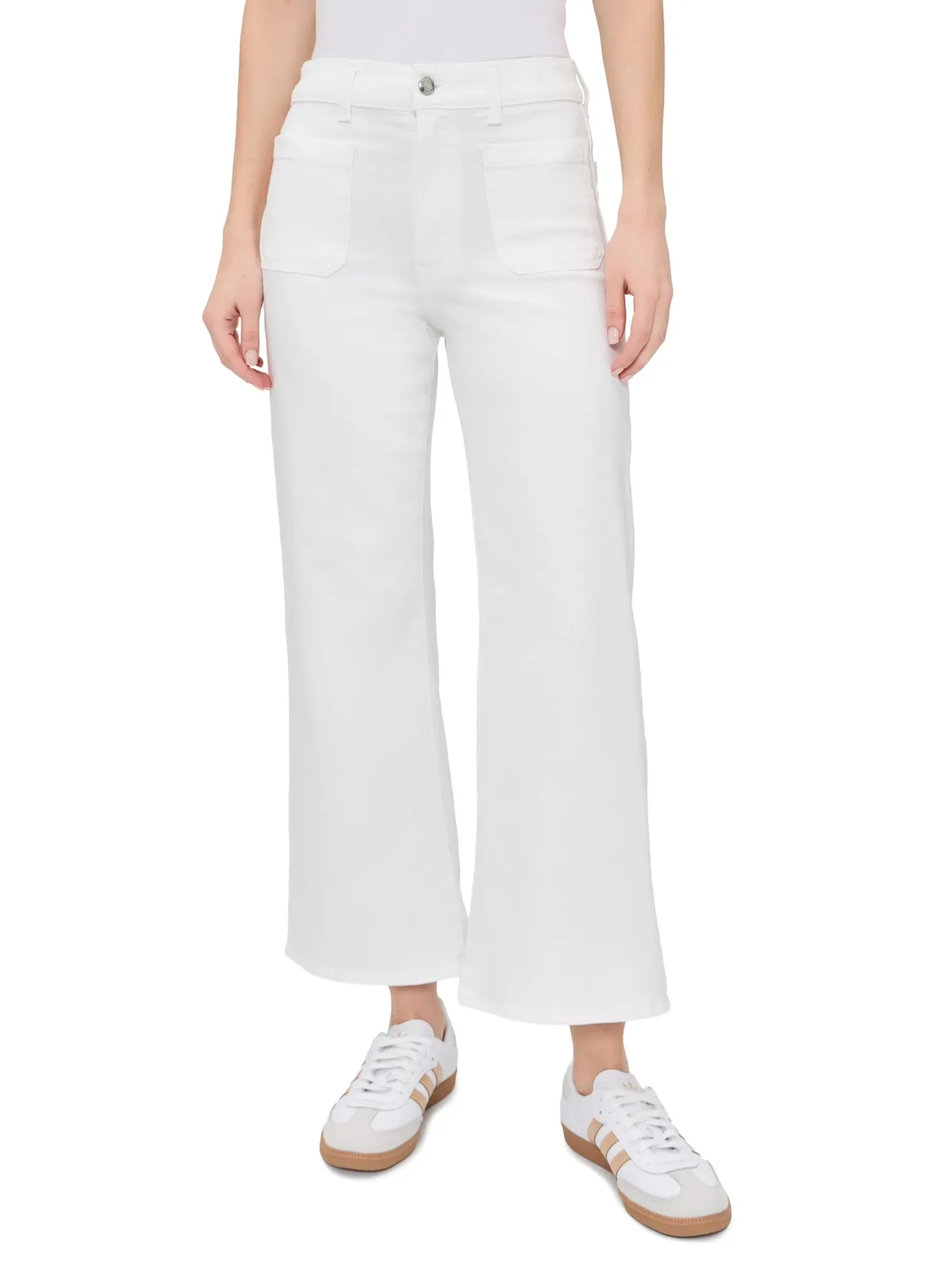 Madewell ペティット Emmy ワイドレッグ ジーンズ タイルホワイト - 画像1