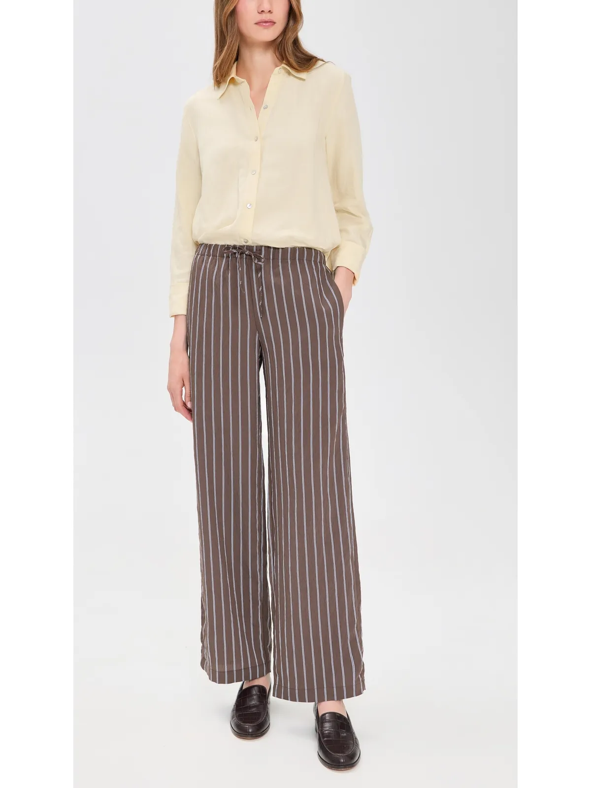 Madewell ストライプ トラベルファブリックパンツ - 画像5