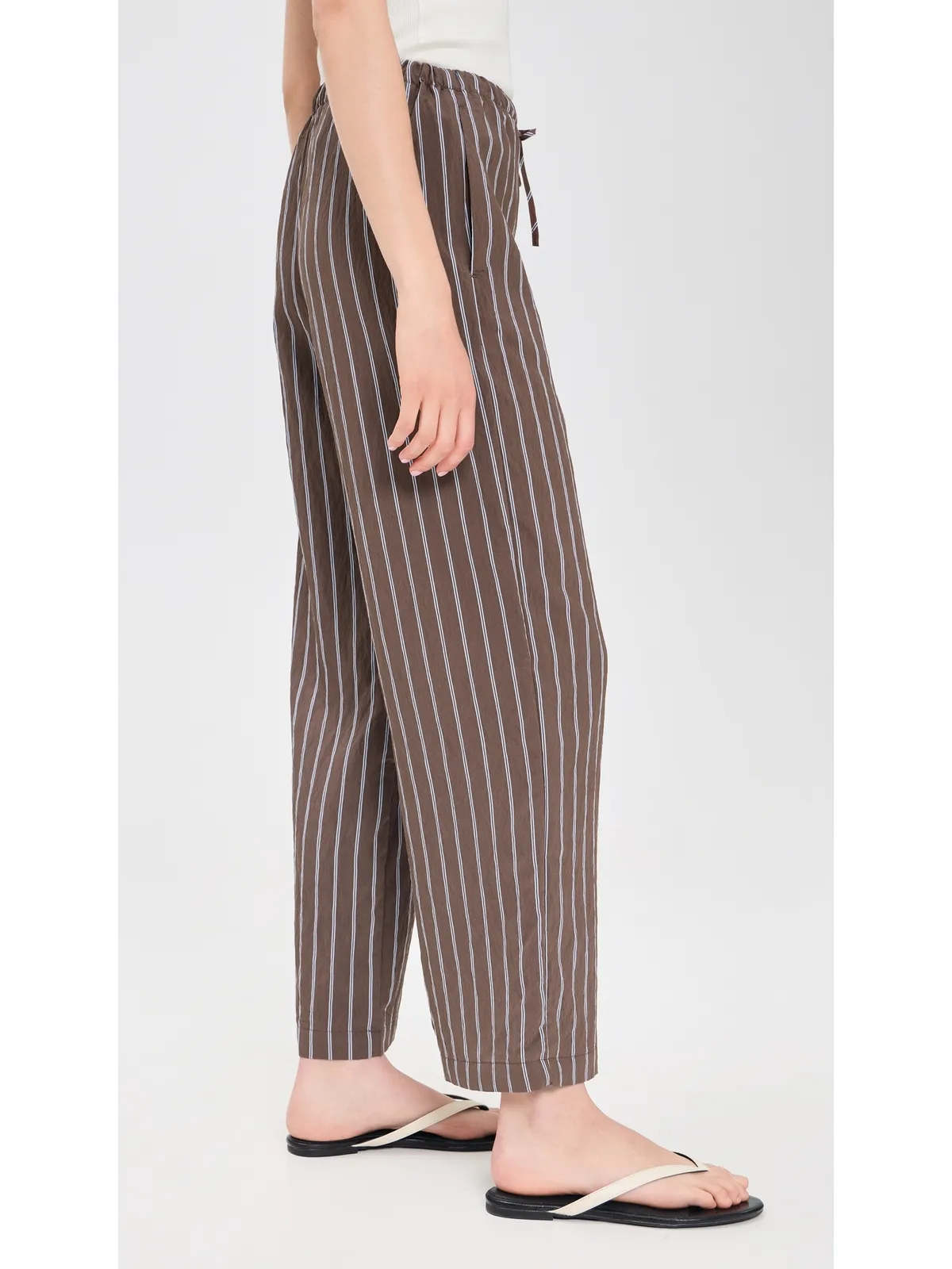 Madewell ストライプ トラベルファブリックパンツ - 画像4