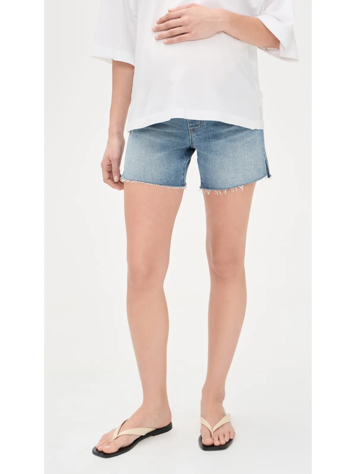 Madewell マタニティ サイドパネル パーフェクト ヴィンテージ ショート (Midvale Wash) - 画像2
